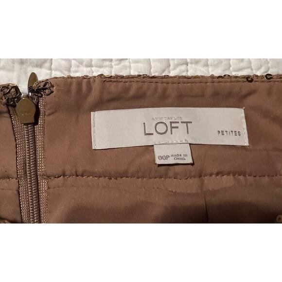 Loft Gold Glitter Skirt - Picture 2 of 5